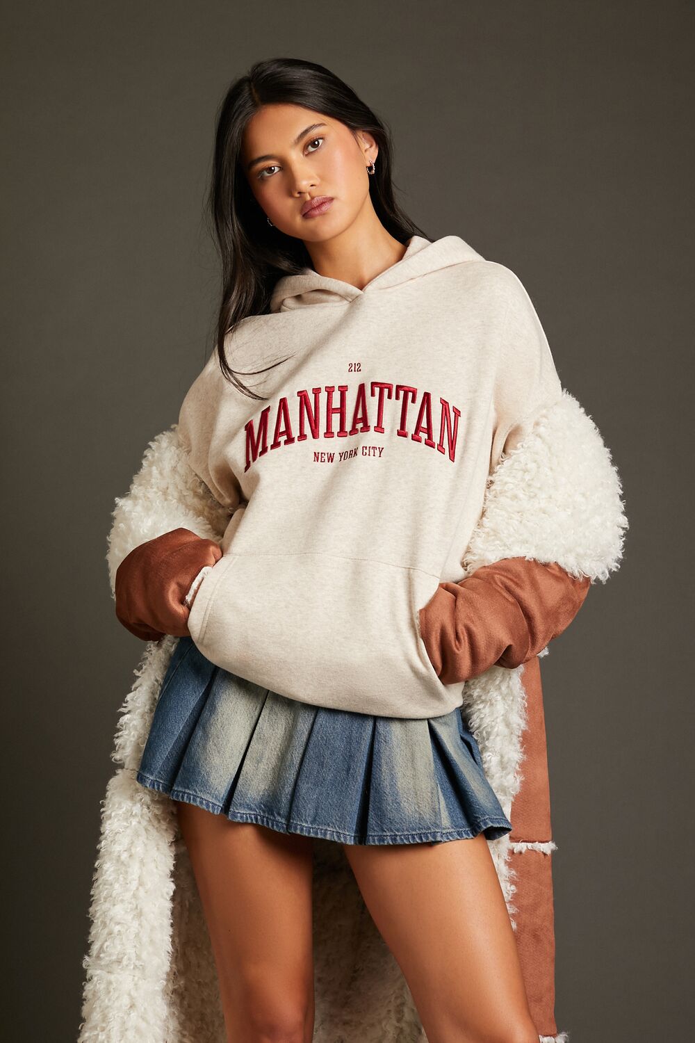 Embroidered Manhattan Hoodie