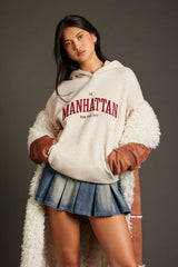 Embroidered Manhattan Hoodie
