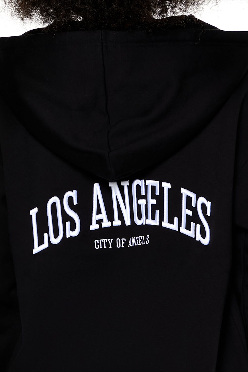 Embroidered Los Angeles Zip-Up Hoodie