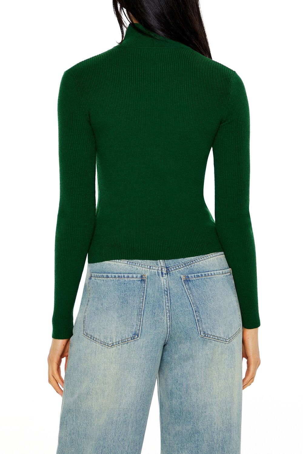Ribbed Cutout Sweater