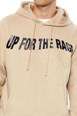 Up For The Rage Glitter Graphic Hoodie