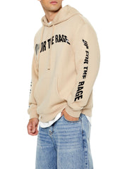 Up For The Rage Glitter Graphic Hoodie