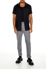 Dolphin-Hem Short-Sleeve Shirt