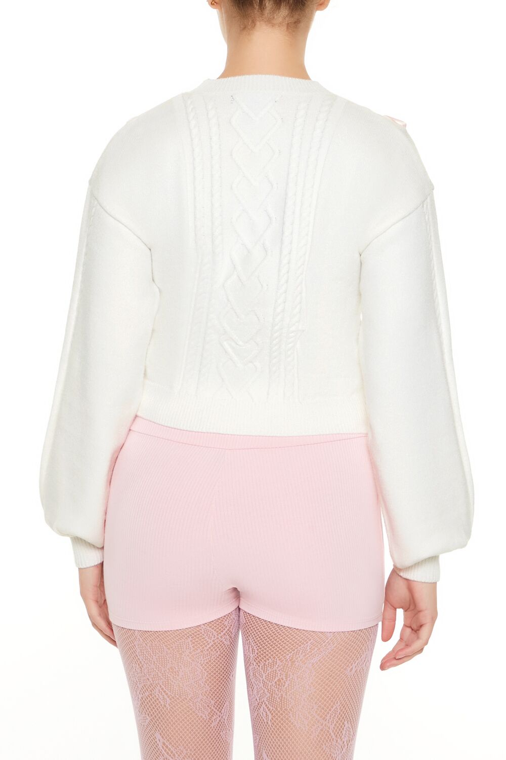 Ribbon-Trim Bow Sweater