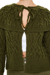 Foldover Cardigan Sweater