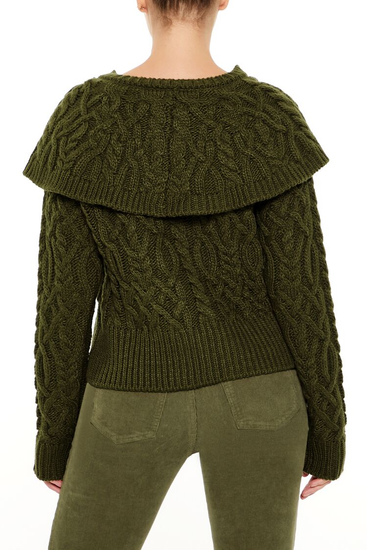 Foldover Cardigan Sweater