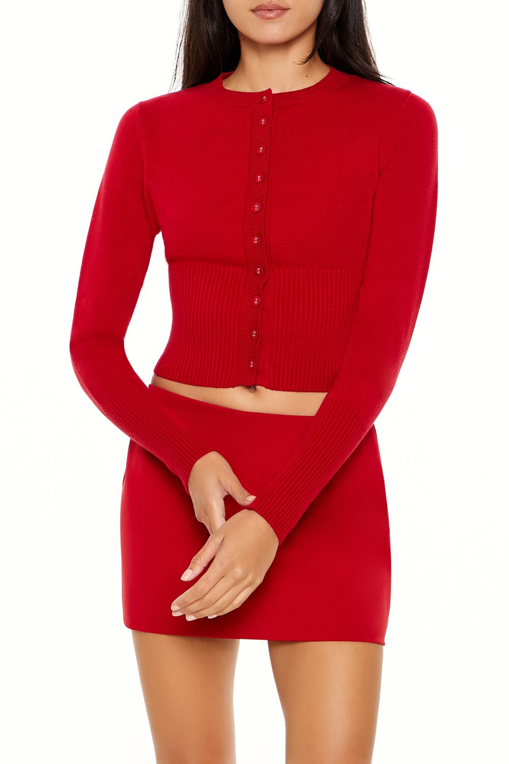 Cropped Cardigan Sweater