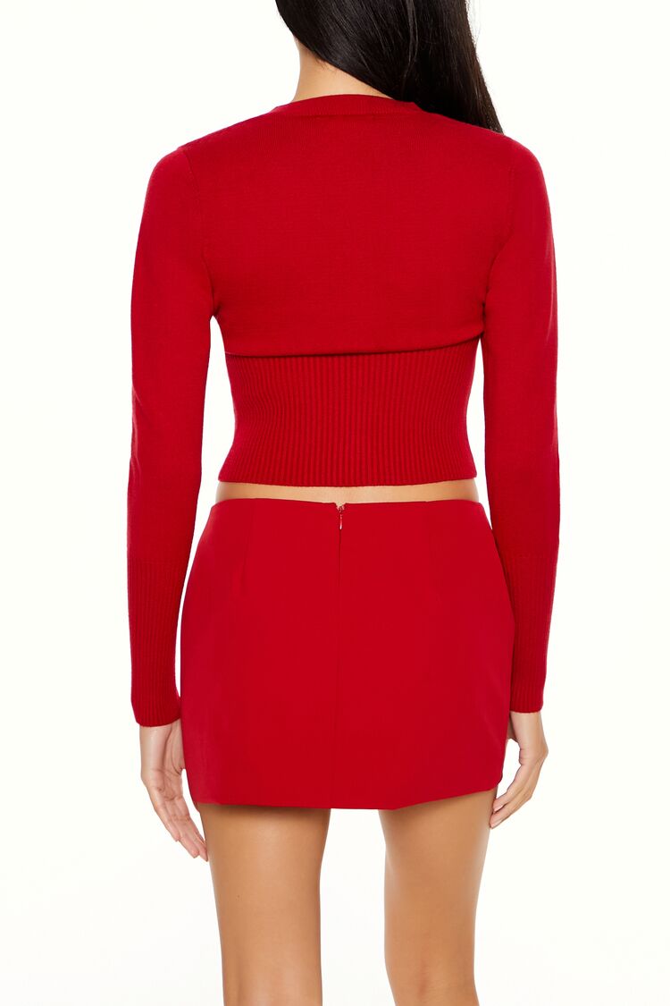 Cropped Cardigan Sweater