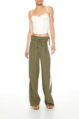 Striped Wide-Leg Pants