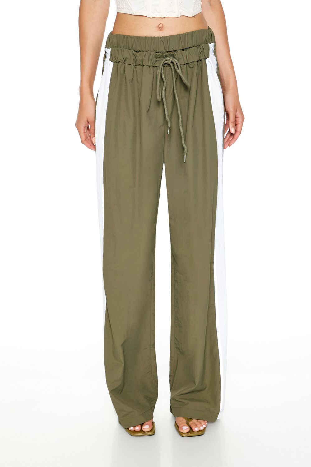 Striped Wide-Leg Pants