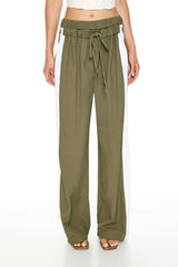 Striped Wide-Leg Pants
