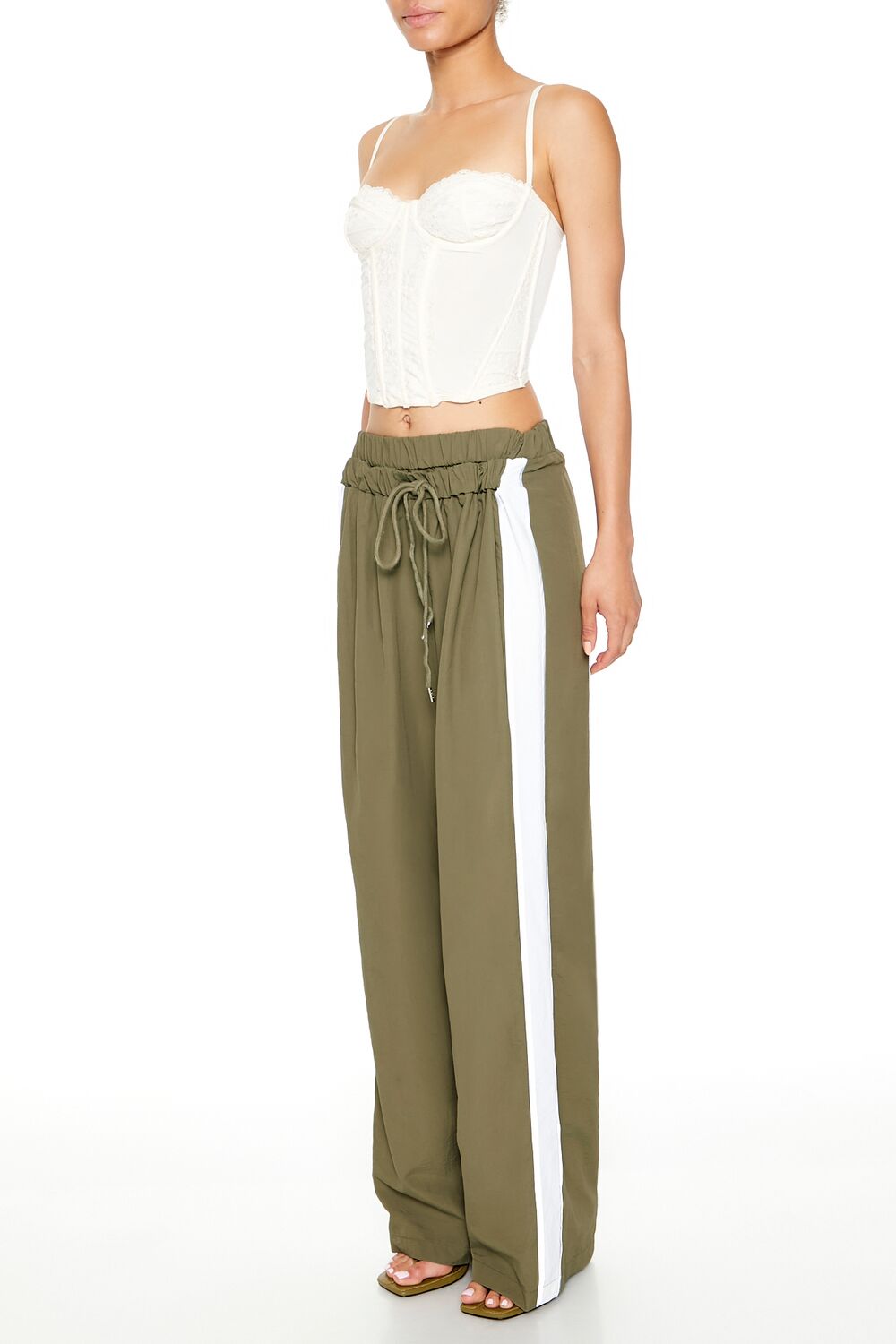 Striped Wide-Leg Pants