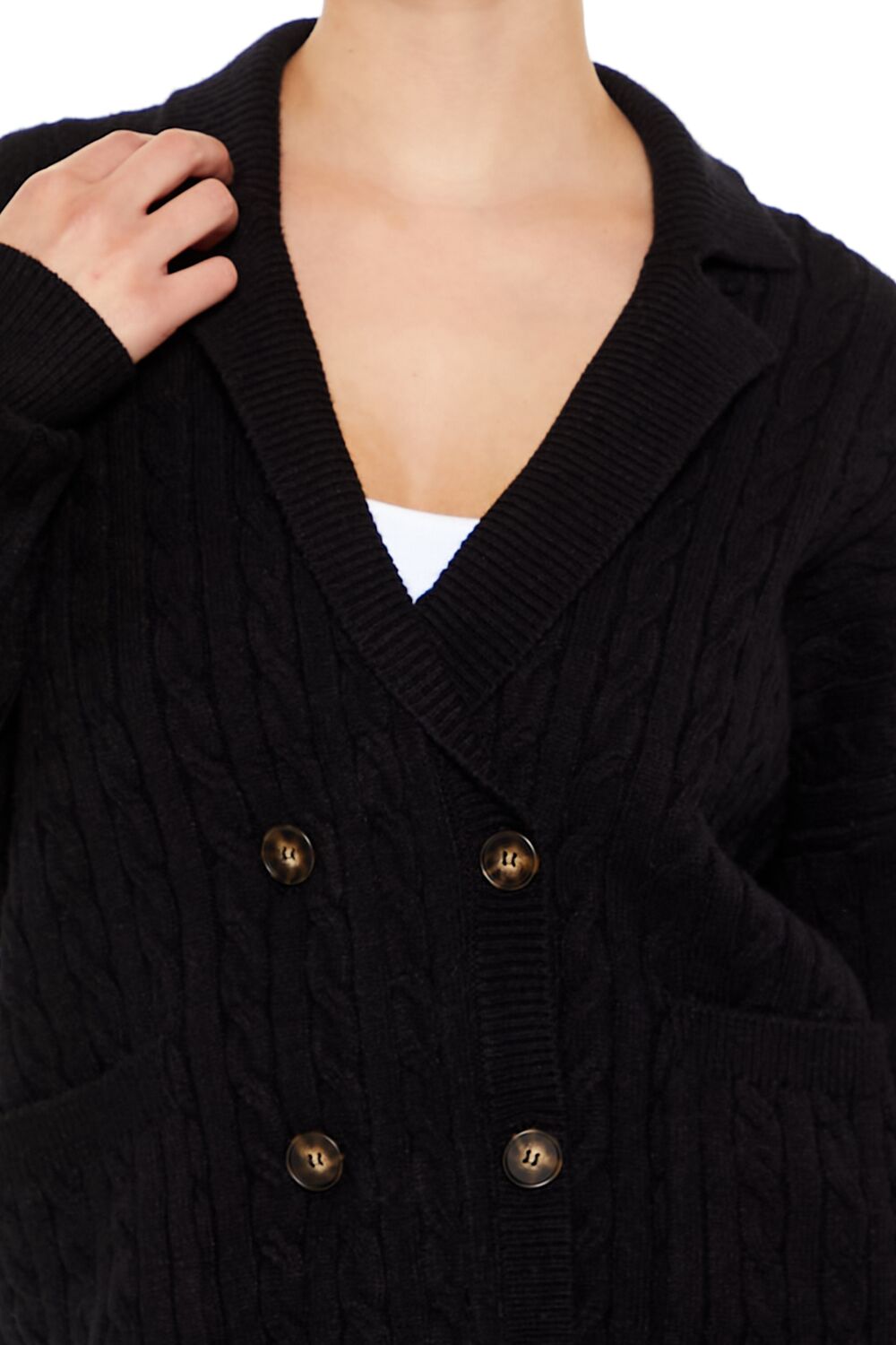 Double-Breasted Cardigan Sweater