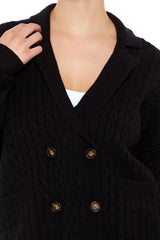 Double-Breasted Cardigan Sweater