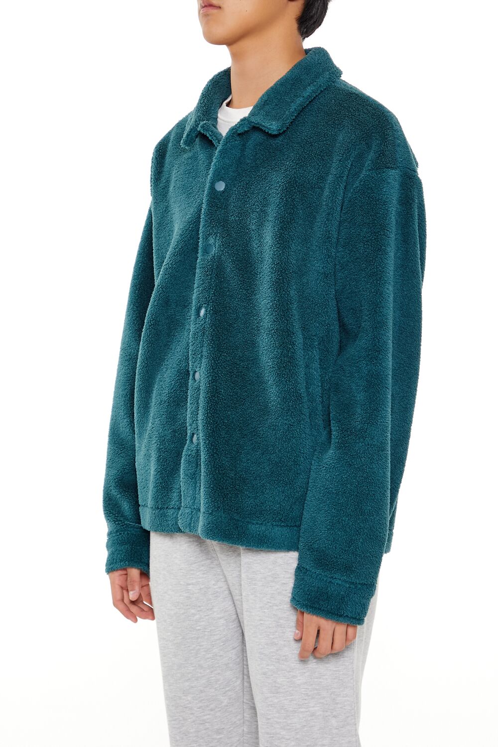 Plush Drop-Sleeve Shacket