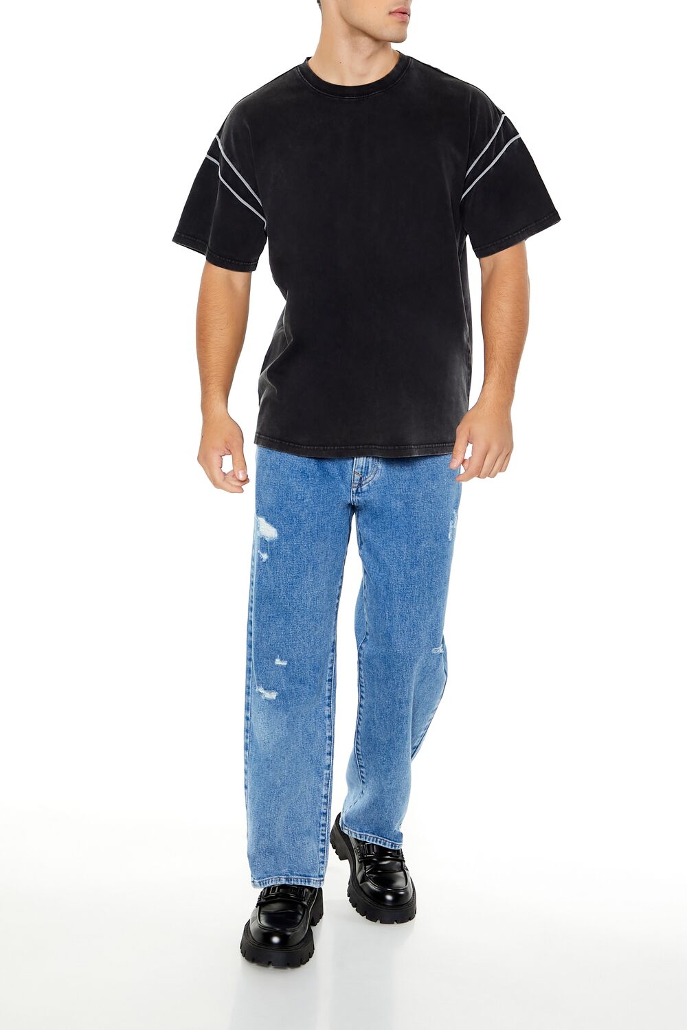 Two-Tone Mineral Wash Tee