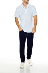 Soft Ribbed Knit Polo Shirt