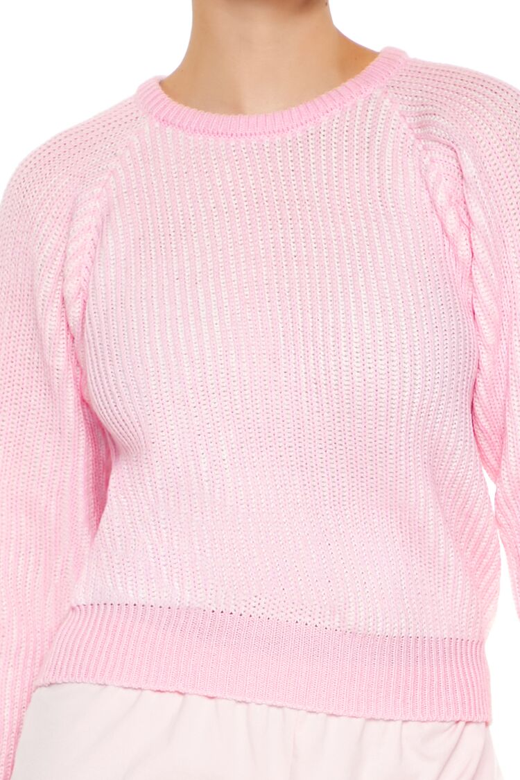 Striped Ribbed Knit Sweater