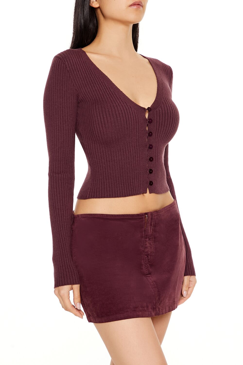 Cropped Cardigan Sweater