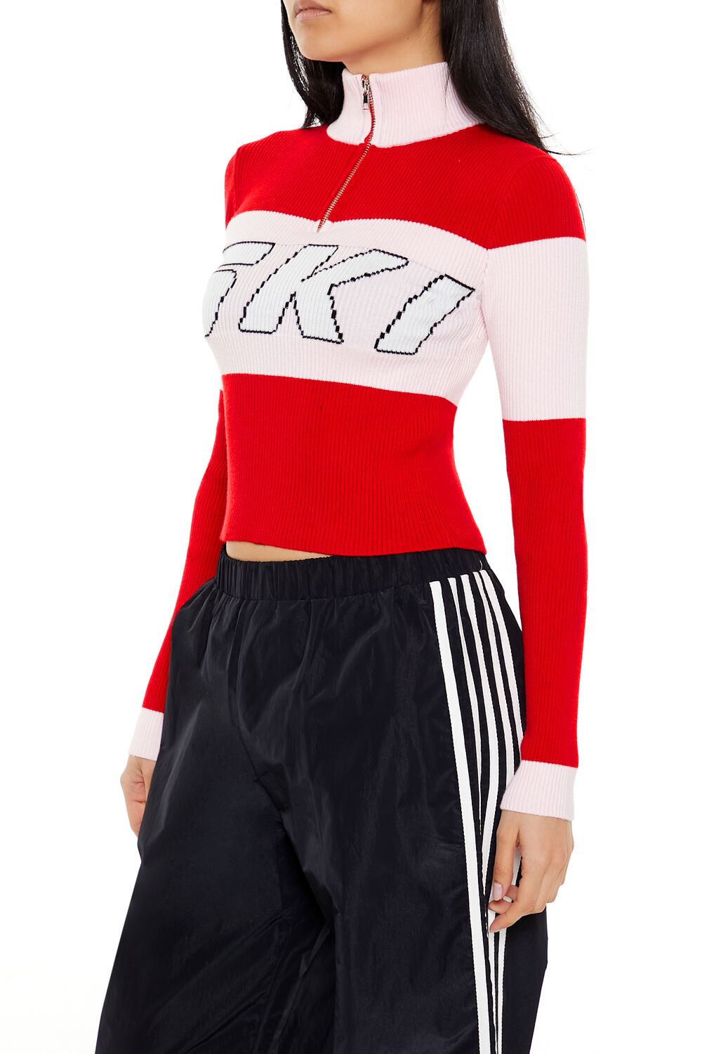 Colorblock Ski Half-Zip Sweater