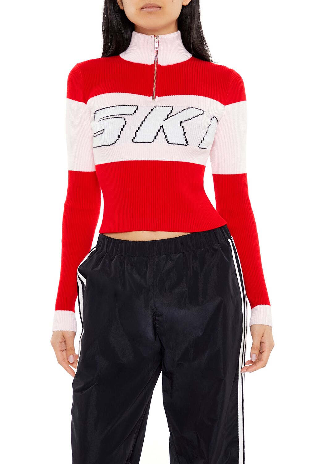 Colorblock Ski Half-Zip Sweater