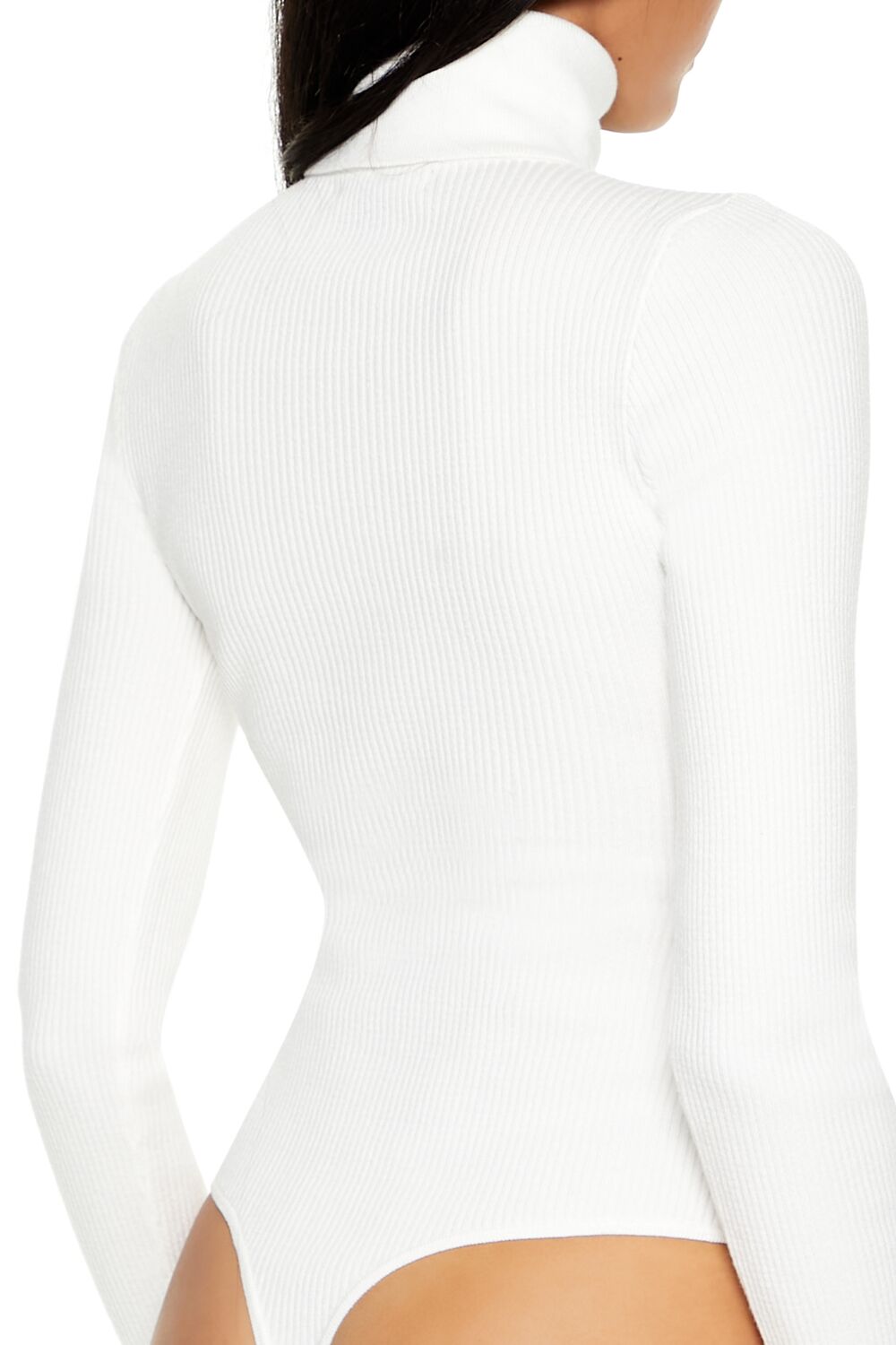 Sweater-Knit Turtleneck Bodysuit