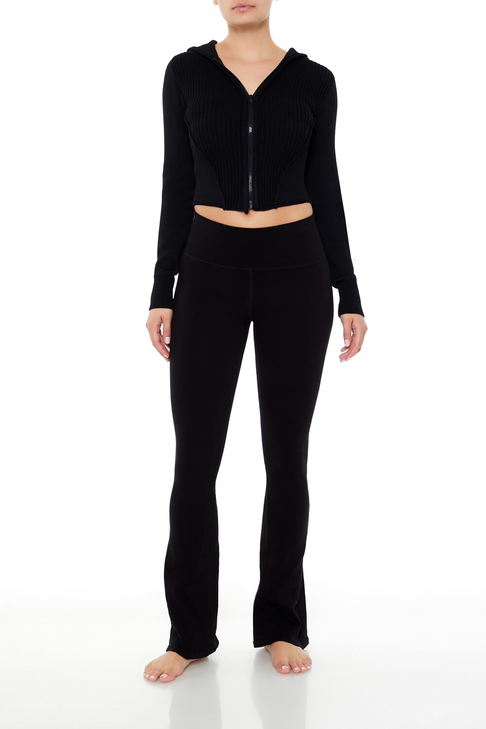 Hooded Zip-Up Sweater