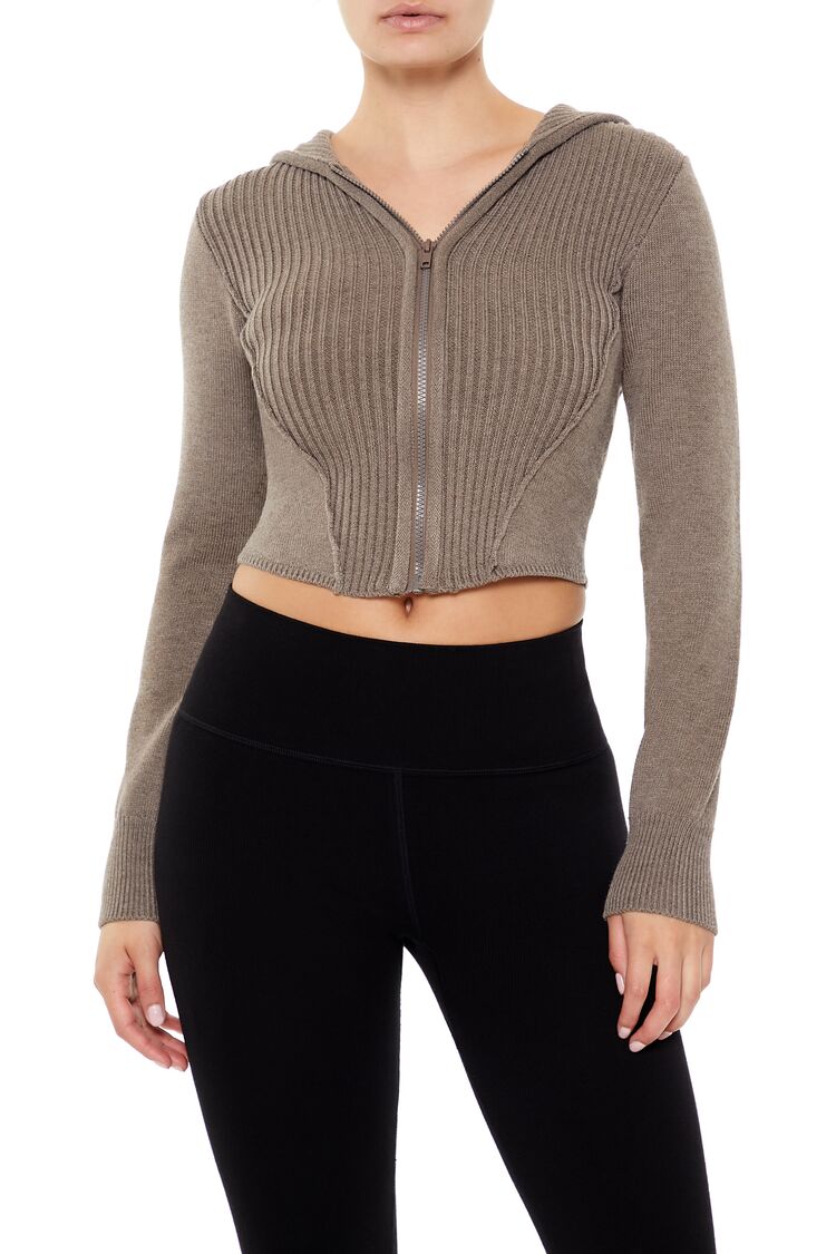 Hooded Zip-Up Sweater
