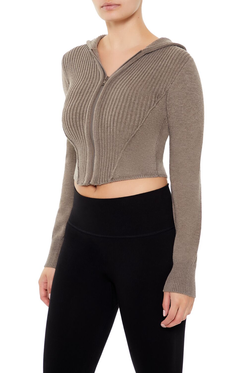 Hooded Zip-Up Sweater