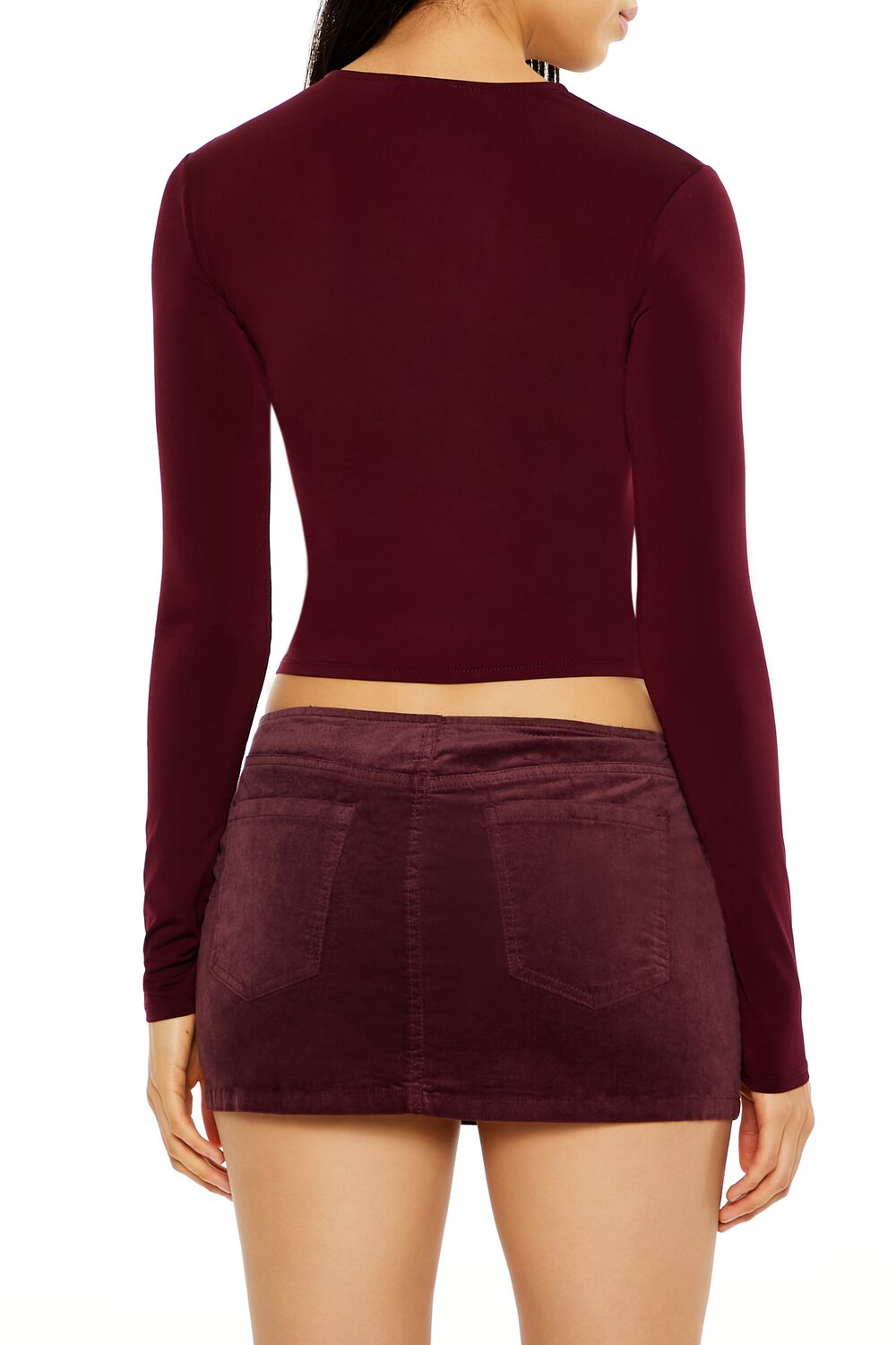Lace-Up Crop Top