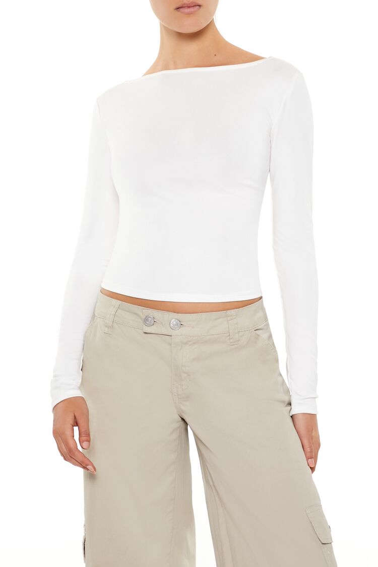 Lace-Up High-Neck Top
