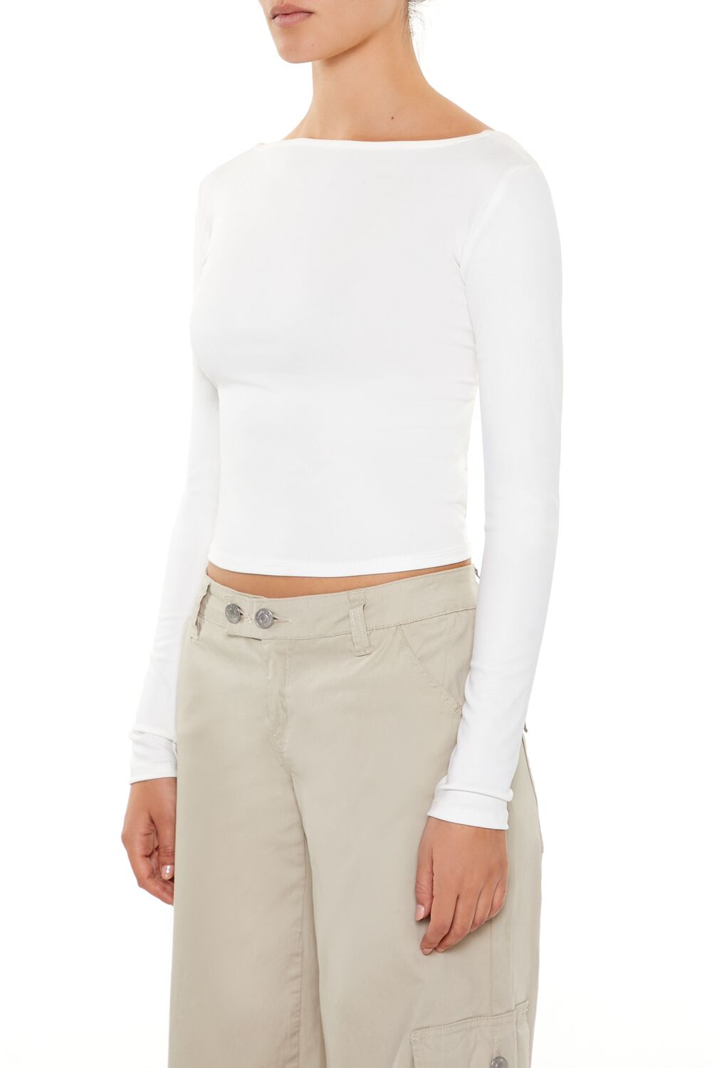 Lace-Up High-Neck Top