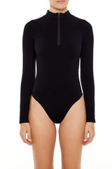 Seamless Half-Zip Bodysuit