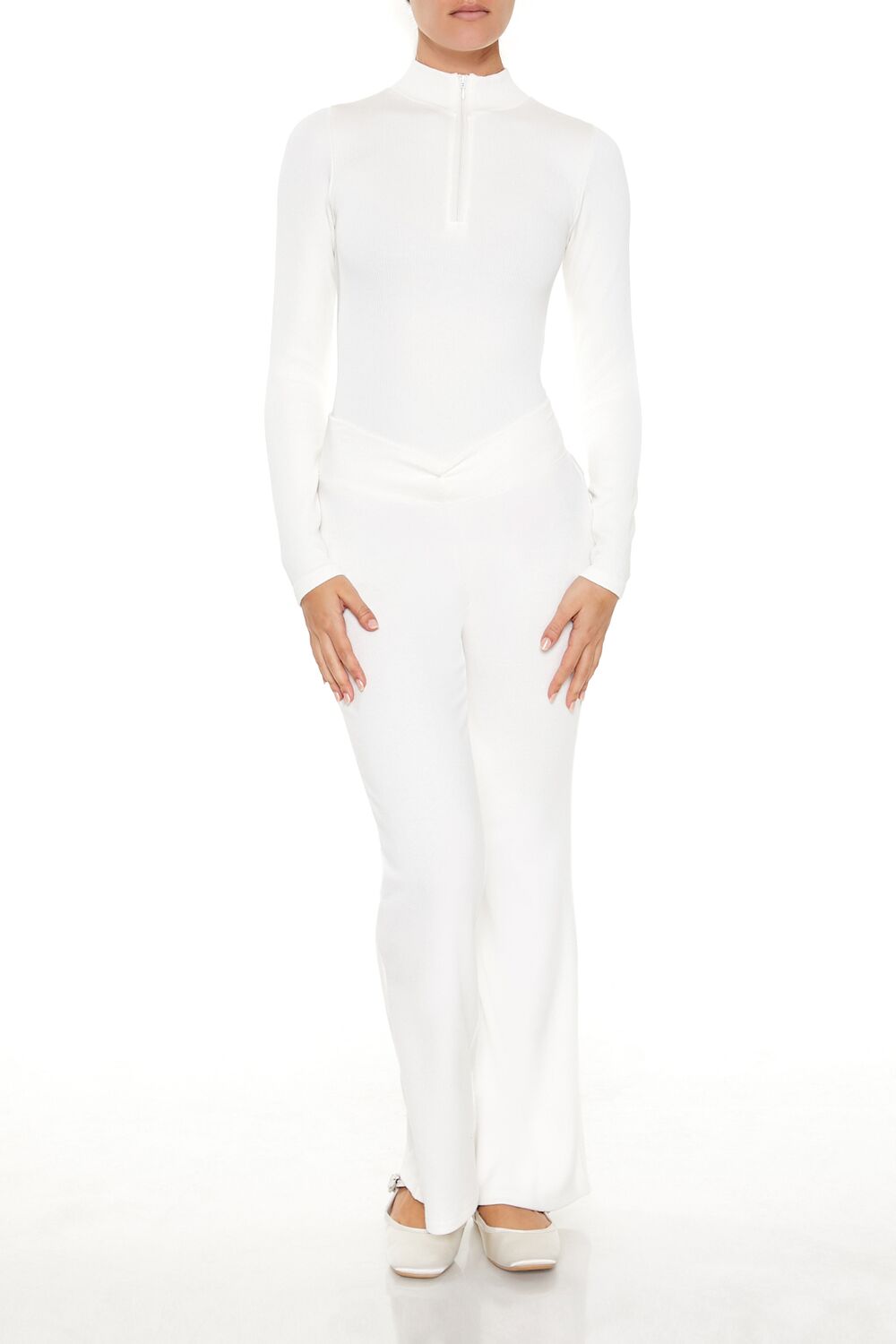 Seamless Half-Zip Bodysuit