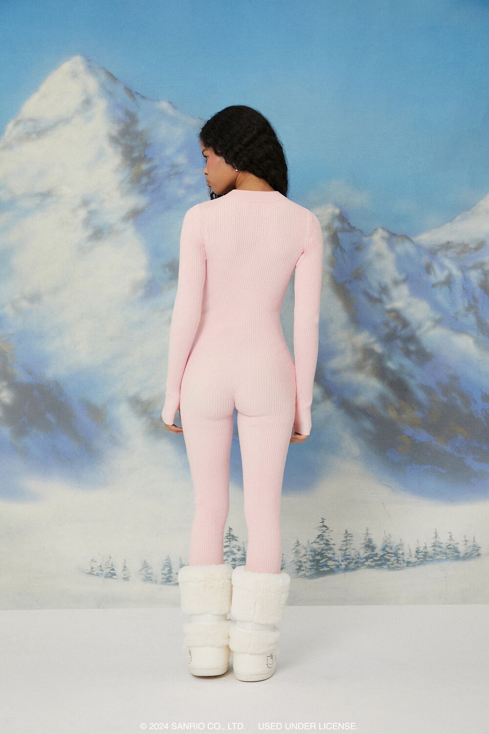 Hello Kitty Ribbed Jumpsuit