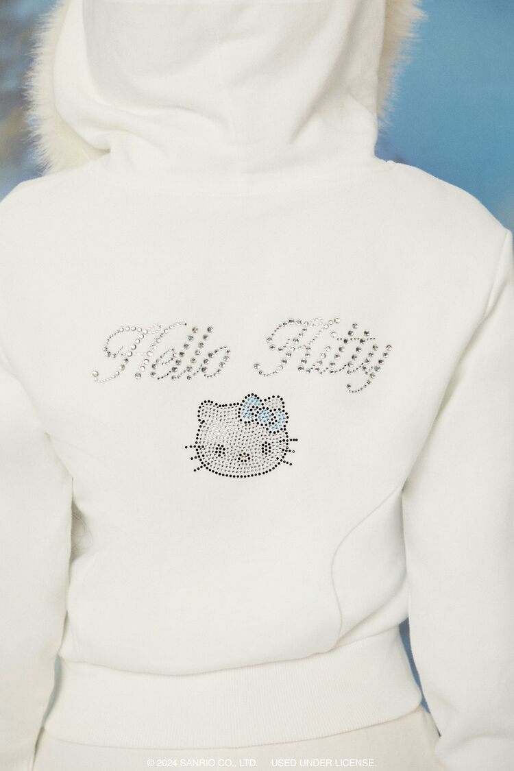 Hello Kitty Faux Fur Zip-Up Hoodie