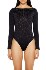 Contour Sculpt Rhinestone Bodysuit