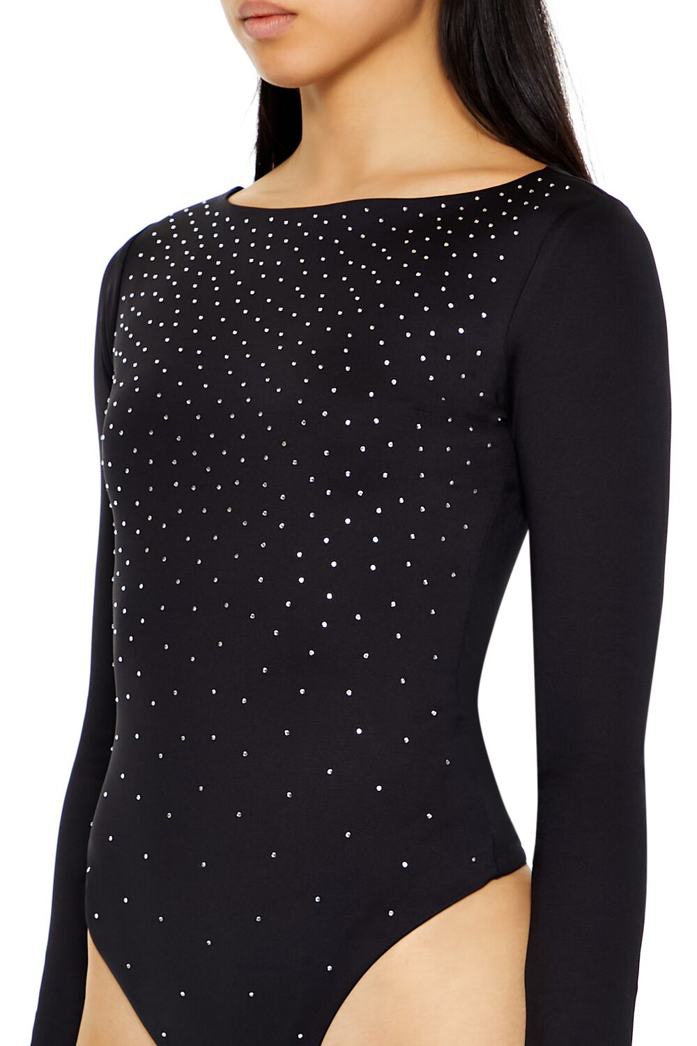Contour Sculpt Rhinestone Bodysuit