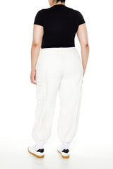 Plus Size High-Rise Cargo Joggers