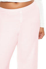 Plus Size Sweater-Knit Wide Pants