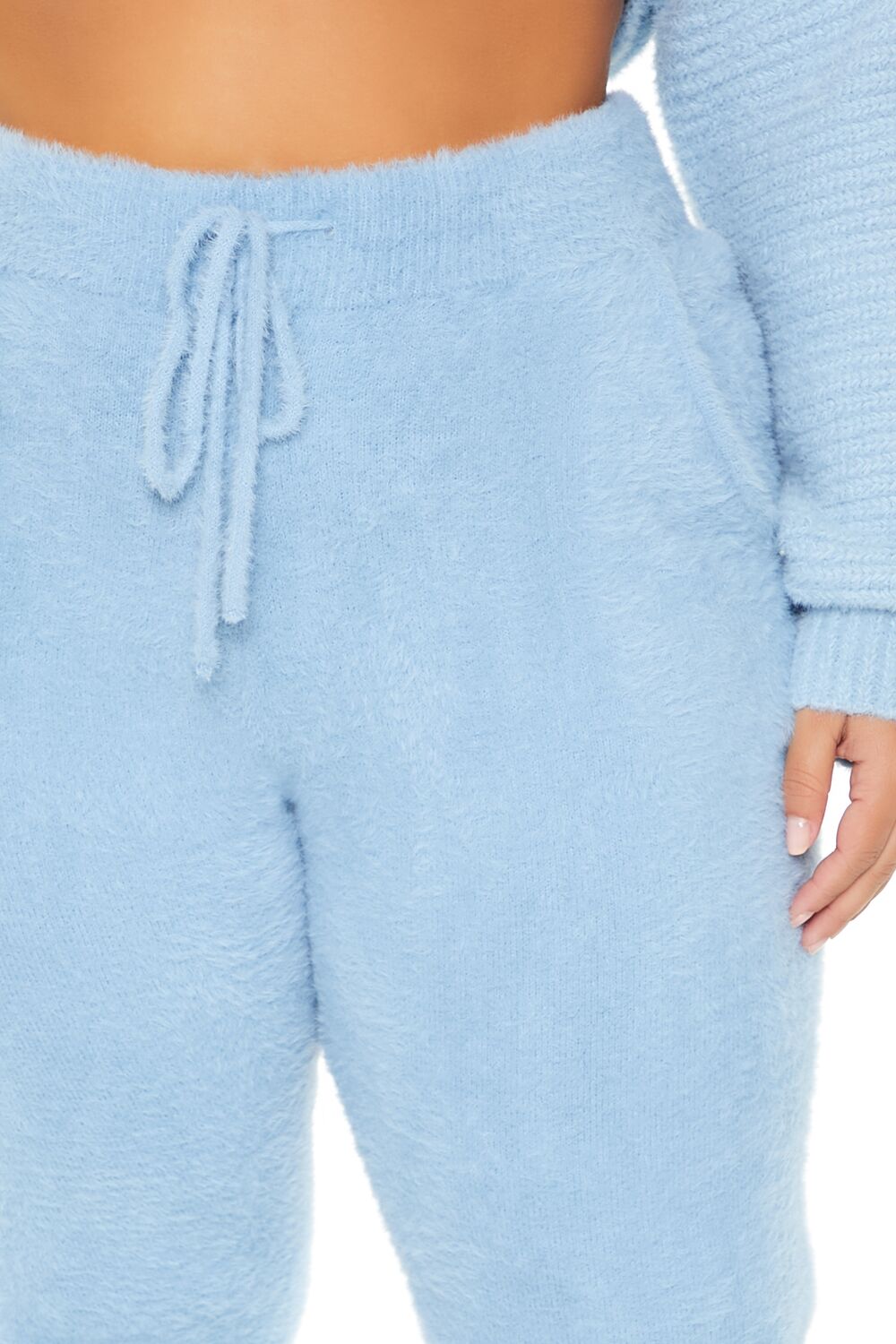 Plus Size Fuzzy Sweater-Knit Joggers