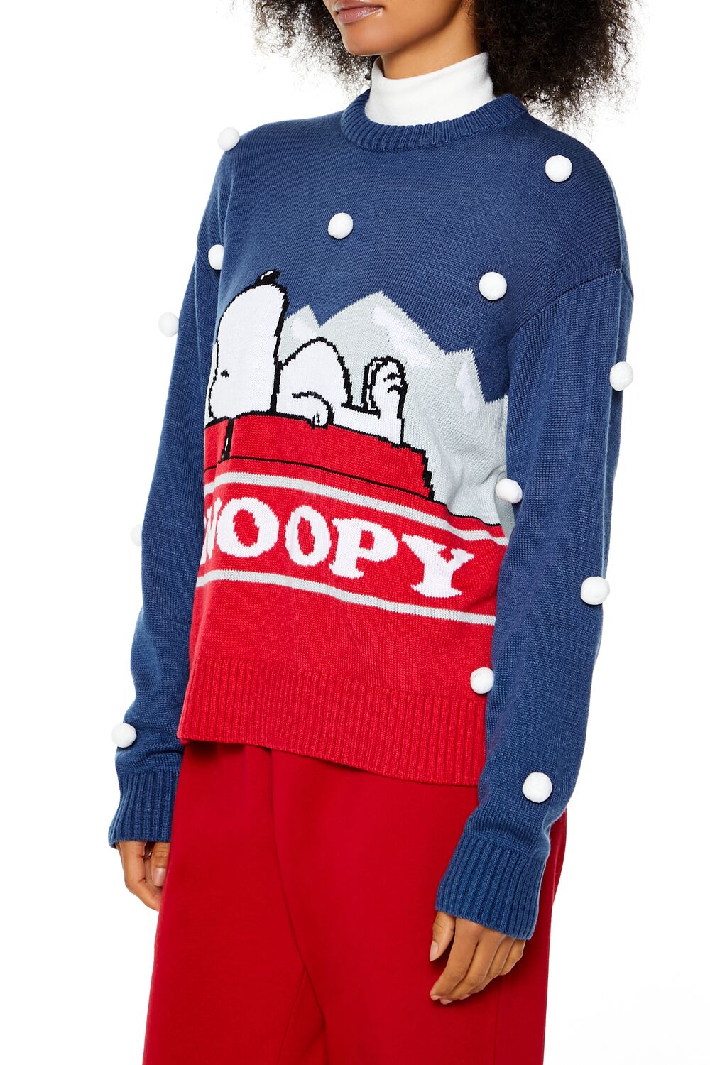 Pom Pom Snoopy Sweater