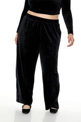 Plus Size Velour High-Rise Joggers