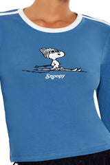 Ski Snoopy Graphic Top