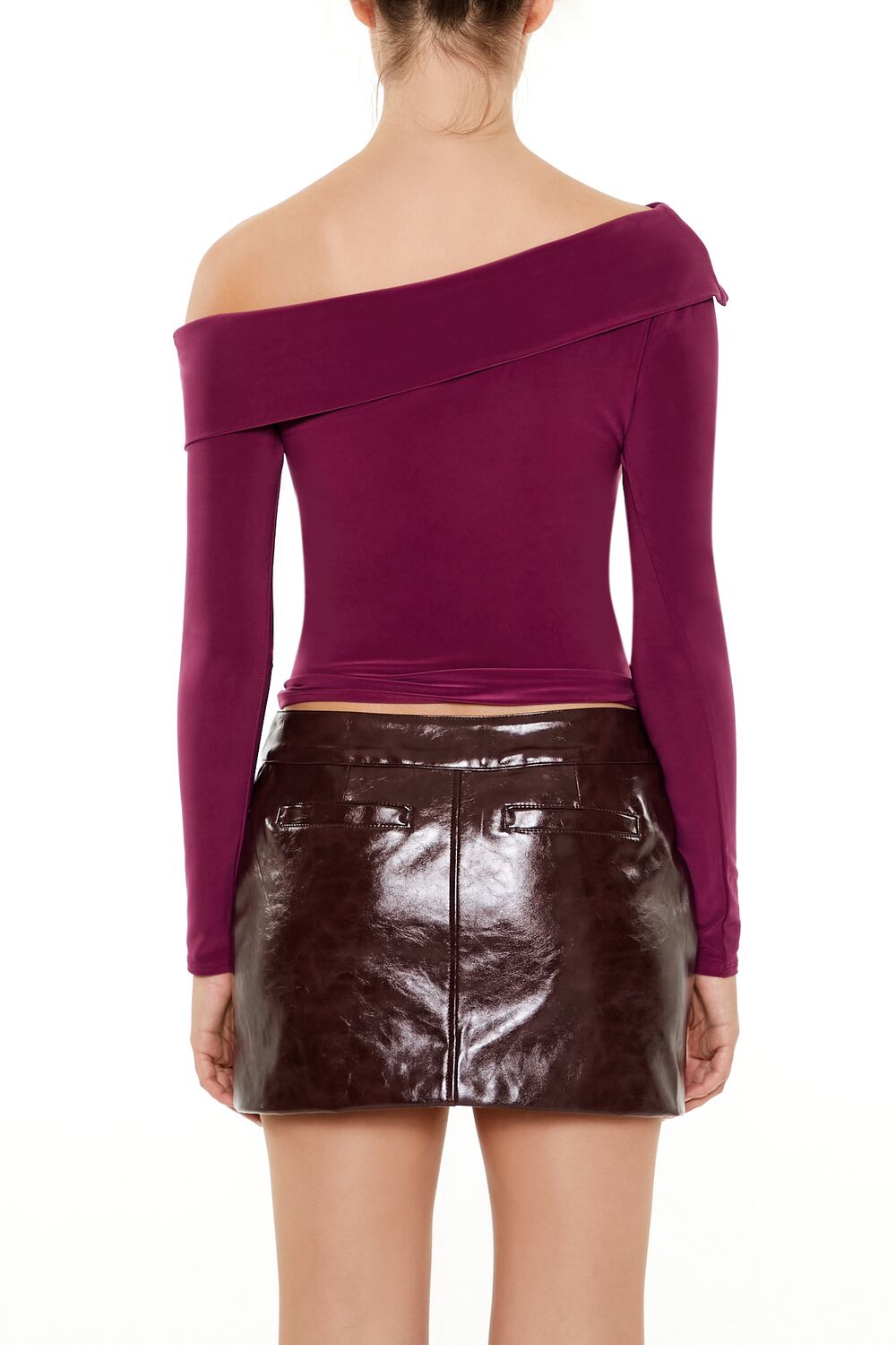 Foldover Off-the-Shoulder Top