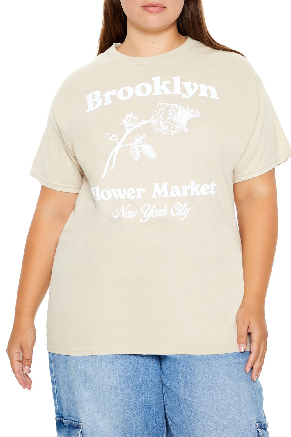 Plus Size Brooklyn Flower Market Tee
