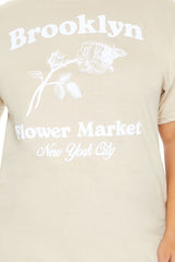 Plus Size Brooklyn Flower Market Tee