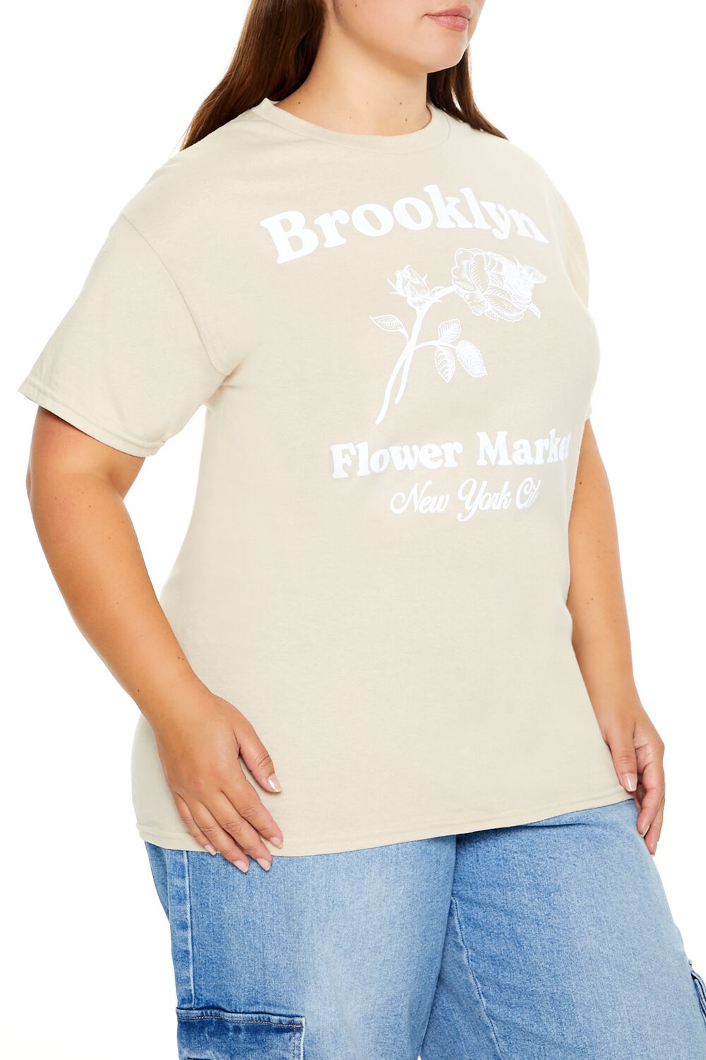 Plus Size Brooklyn Flower Market Tee