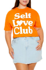 Plus Size Self Love Club Tee