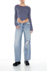 Sharkbite Cropped Sweater